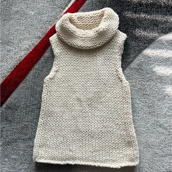 DKNYC Sweaters - DKNY City Metallic Wool Blend Turtle Neck Sweater Tank